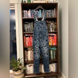 NWT Current/Elliott Flocked Star Overalls